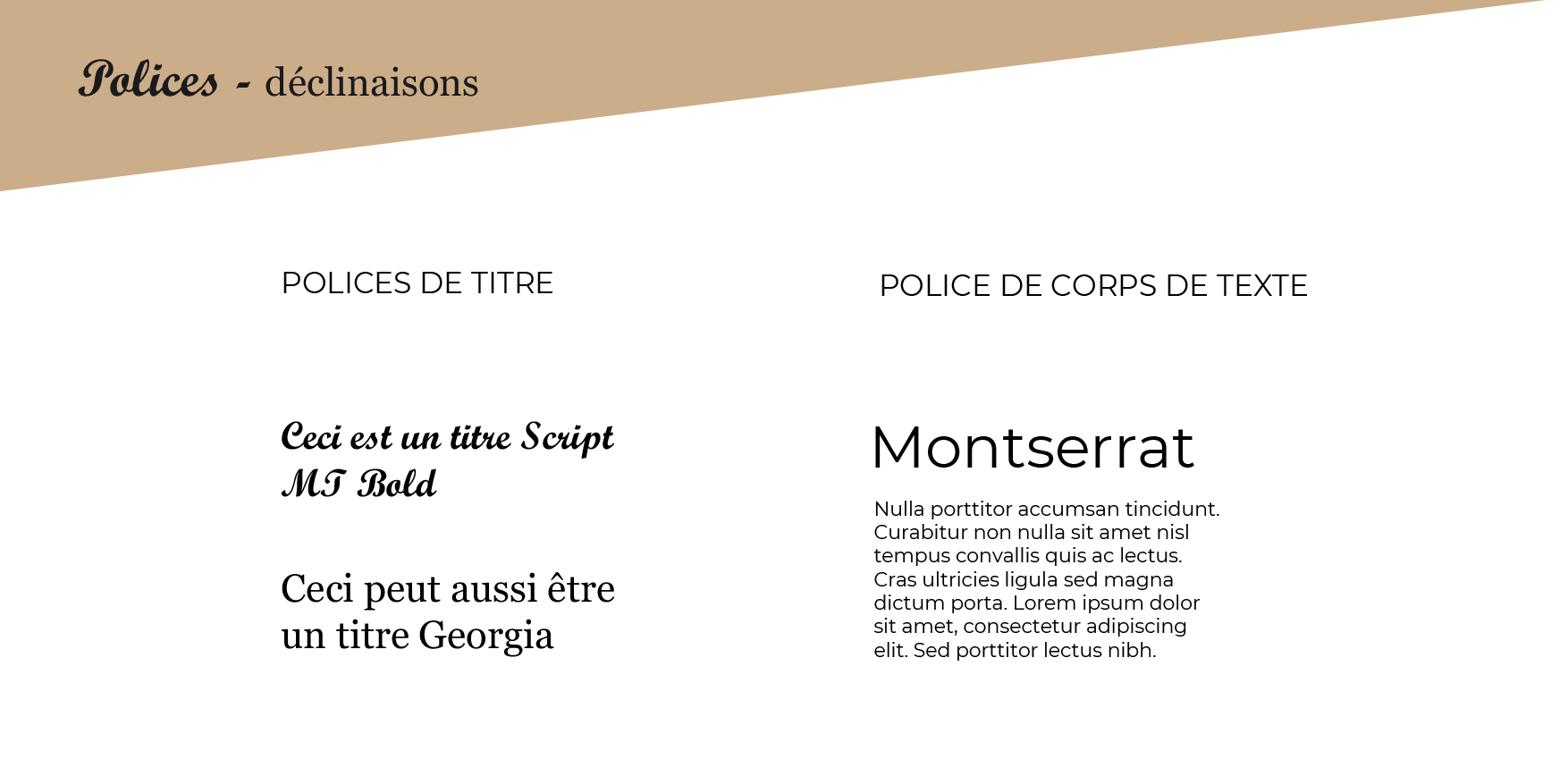 planche des polices du Domaine de la Belle Métairie
