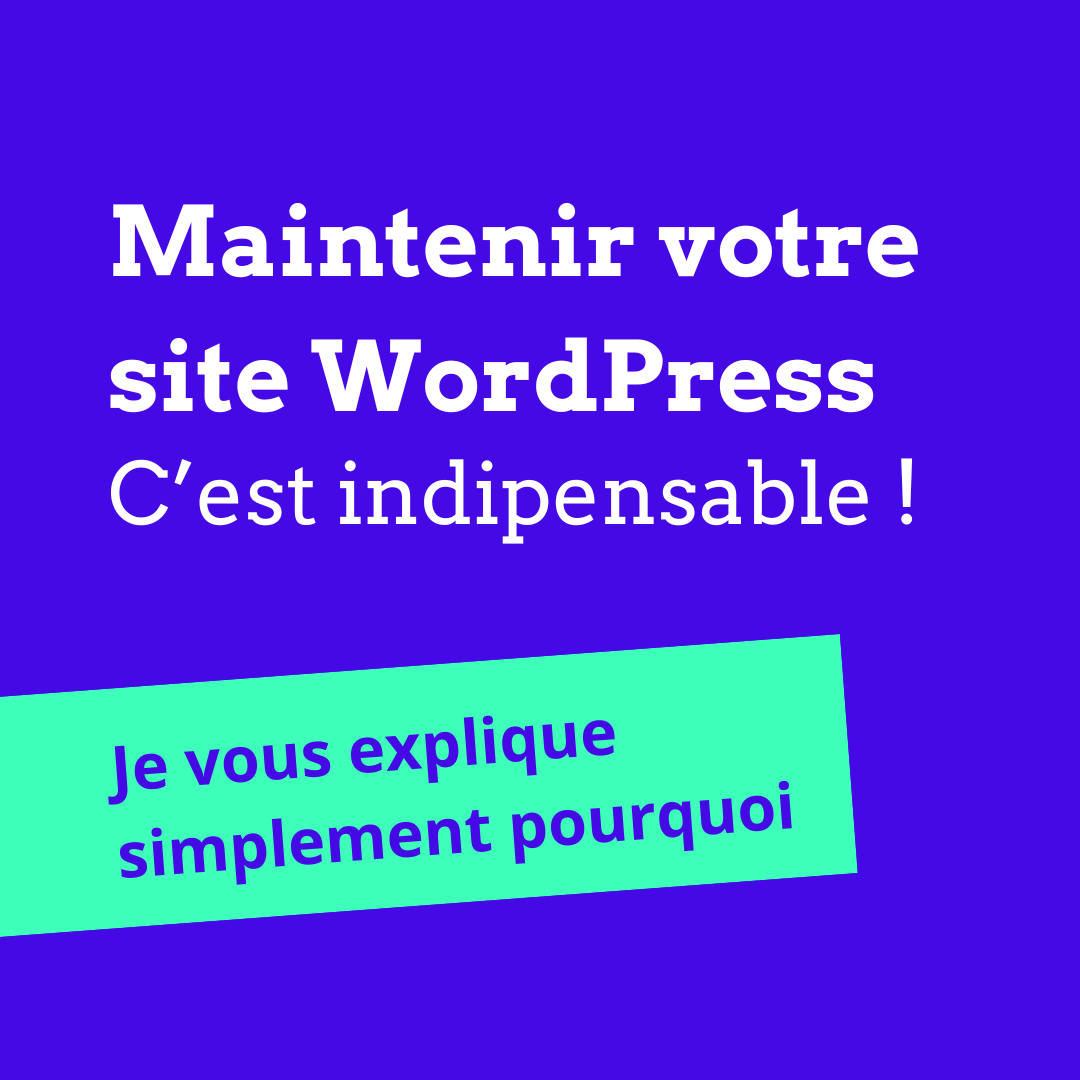 Illustration article maintenance site WordPress