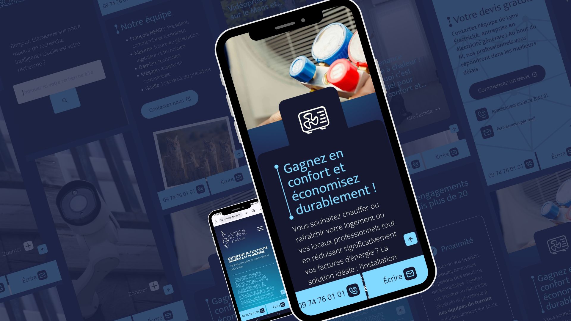mockup mobile lynx electricité
