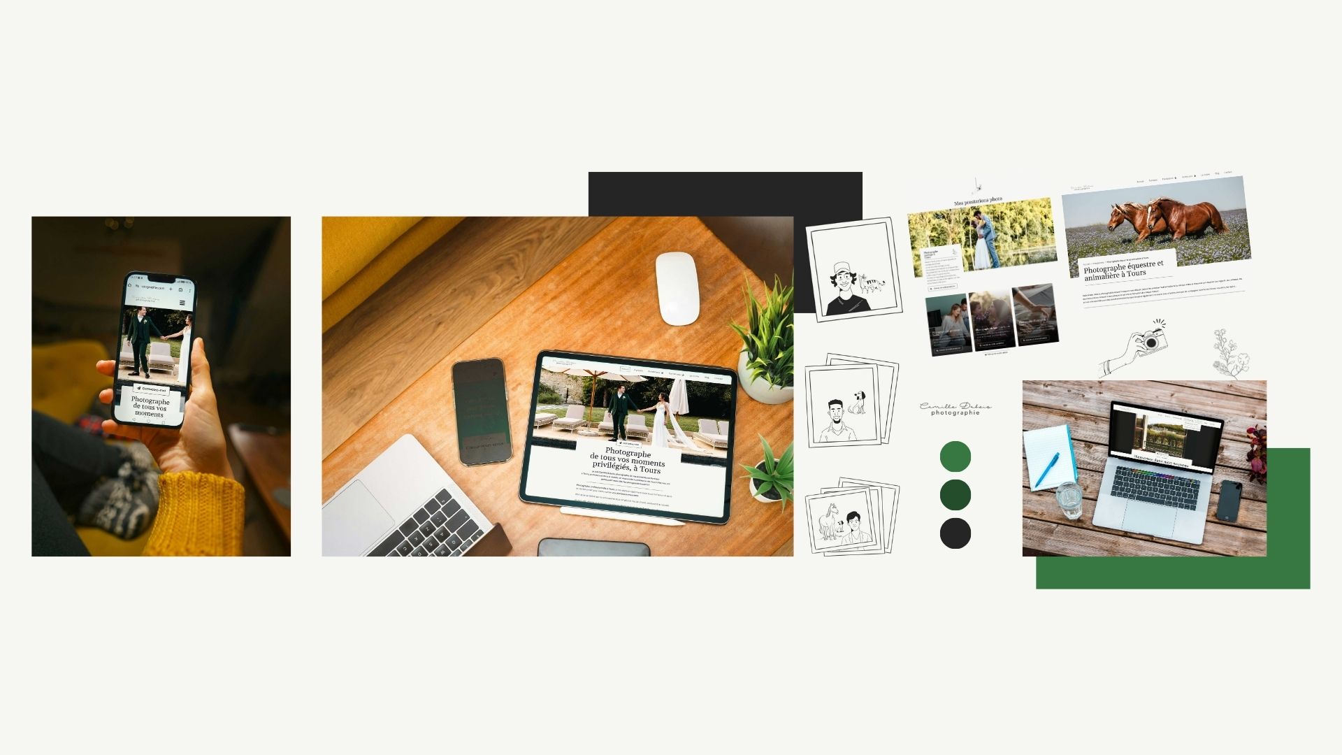 Mockup site Camille Dubois Photographe Tours