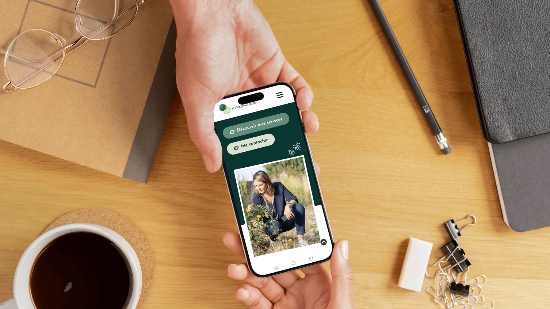 Création site web mobile LN Végétal Design, éco-paysagiste en Indre-et-Loire et dans le Loir-et-Cher