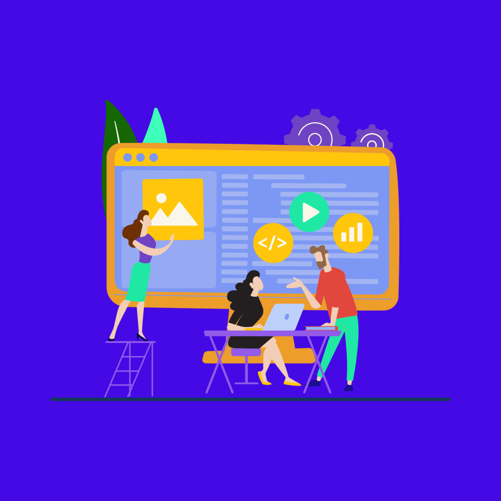 Illustration conception site web