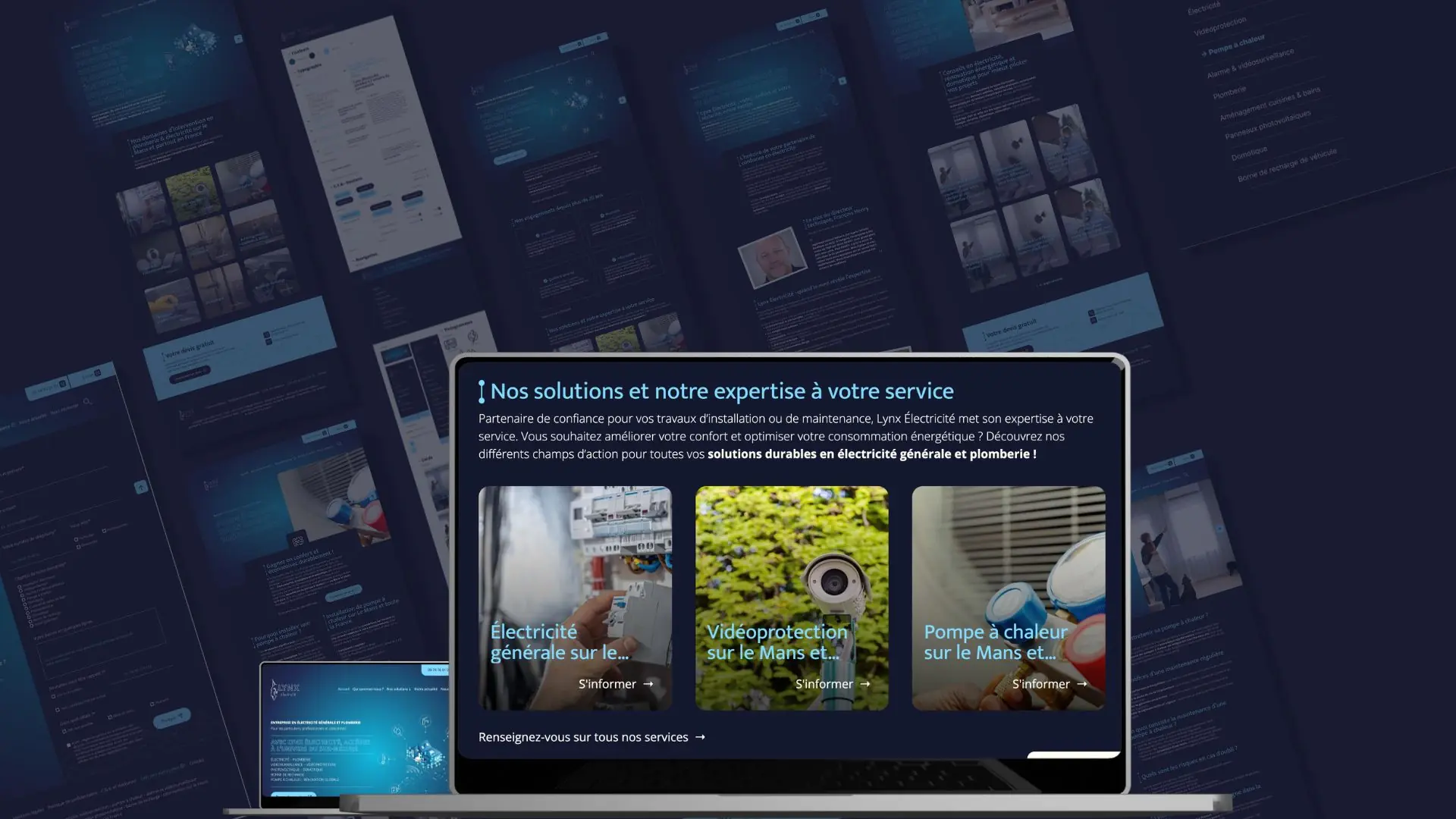 Site web PC Lynx Électricité