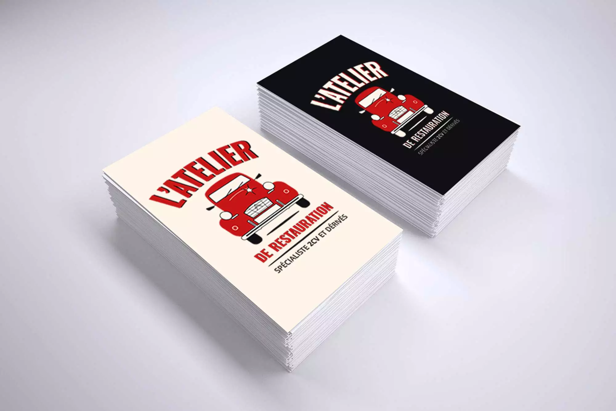 Création identité visuelle restaurateur 2CV Chinon