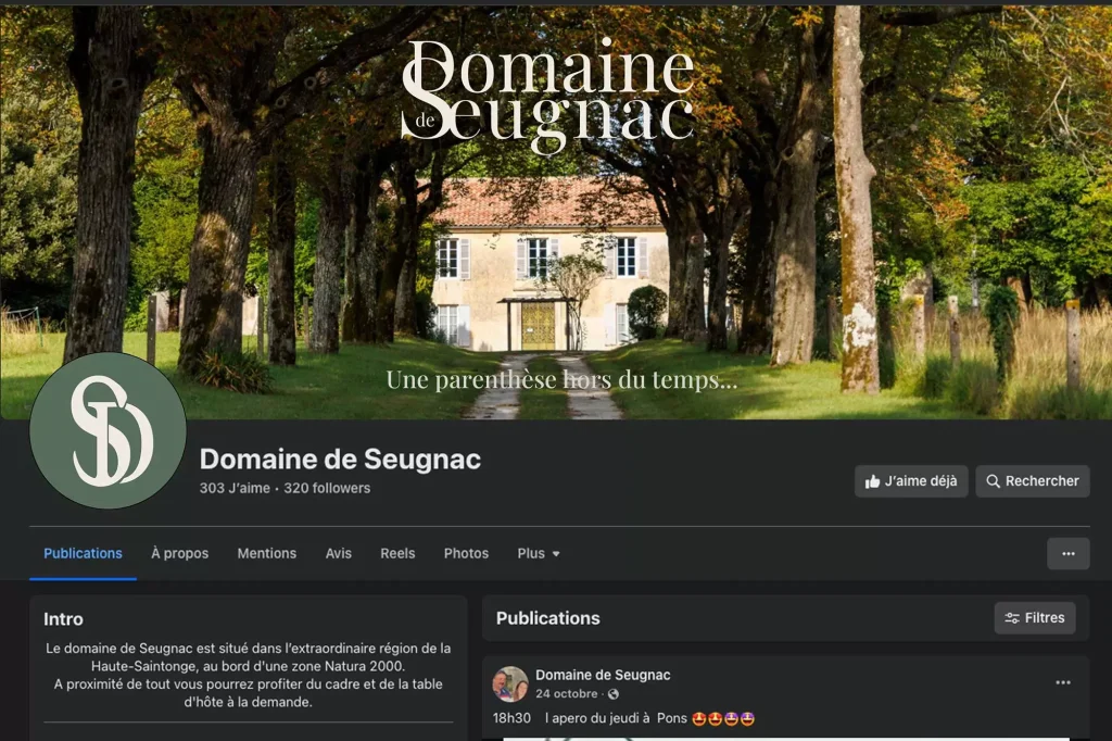 Habillage Facebook chambres et tables d'hotes