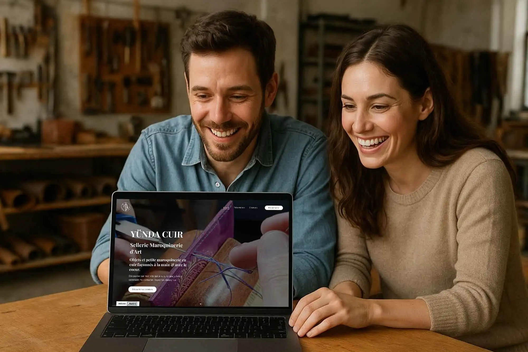 Création site web artisan sellerie maroquinerie d'art