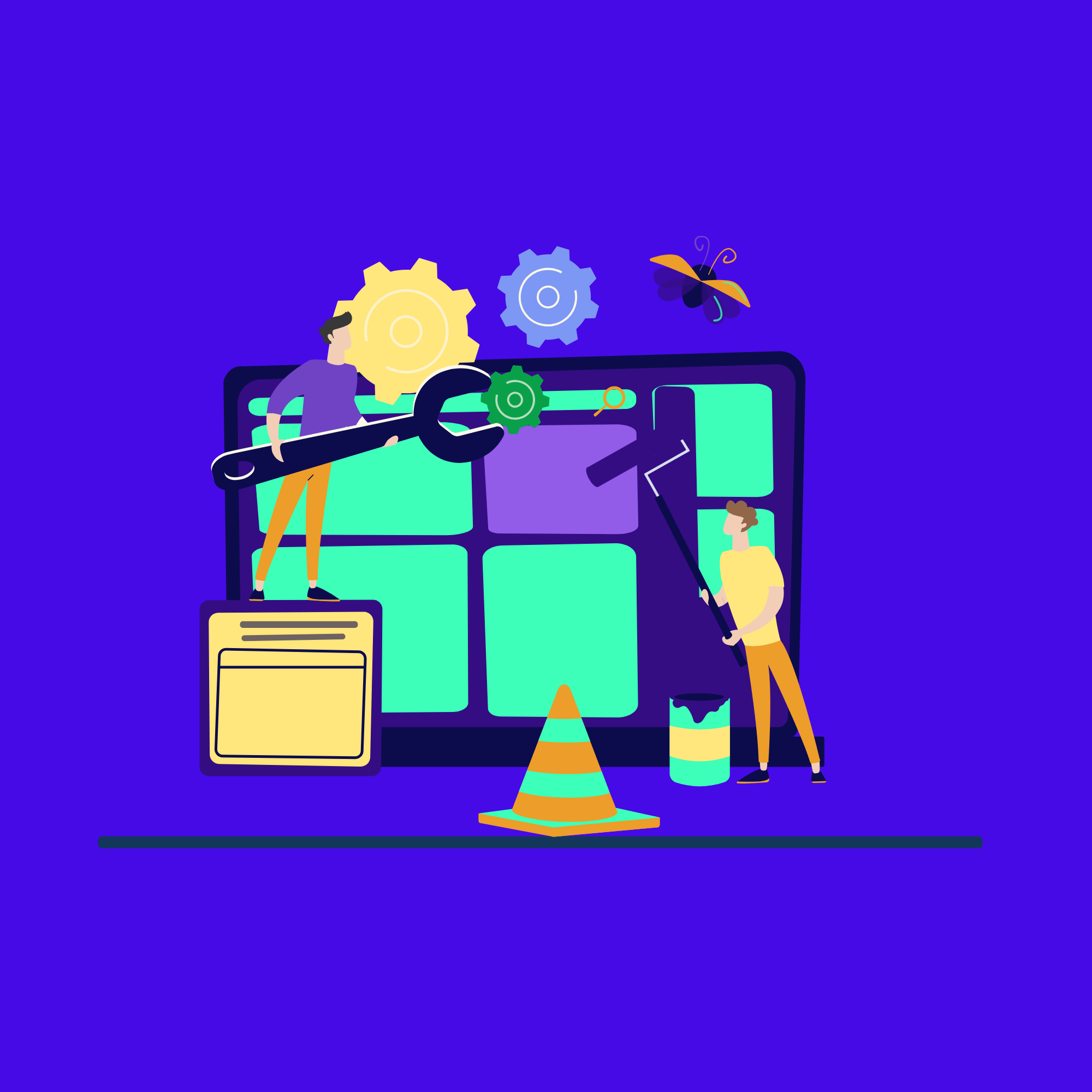 Illustration maintenance WordPress