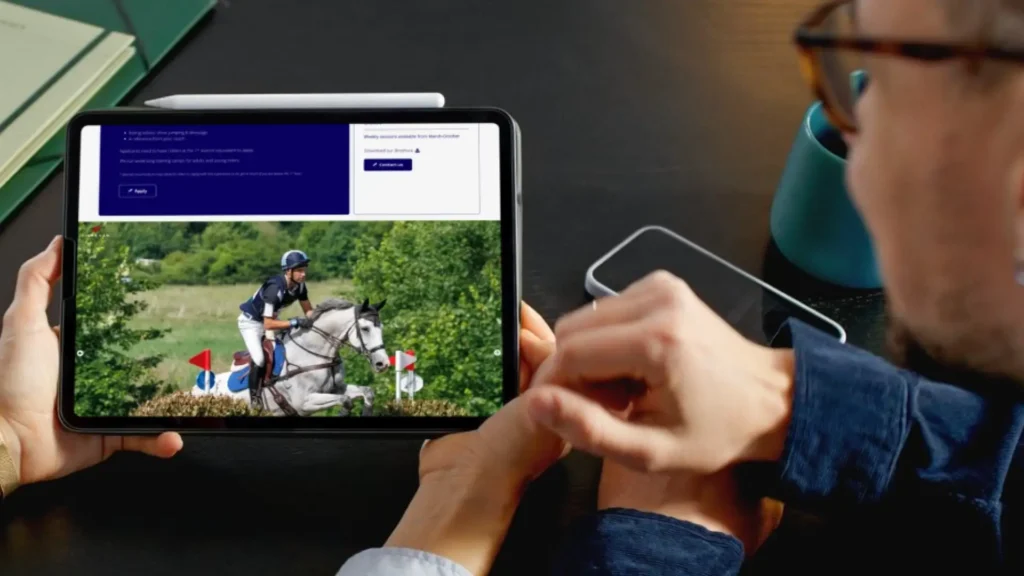 Site web otis eventing tablette
